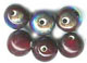 Half Rainbow Glass Beads - click here for large view